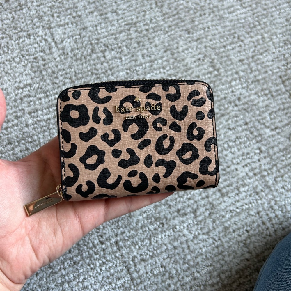 Kate Spade Cheetah Print Zipper Wallet